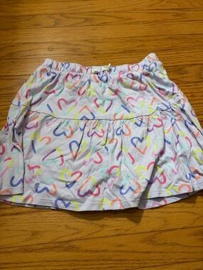 jumping beans White Skirt with Multicolor Heart Print